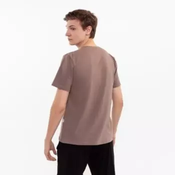 Футболка мужская , цвет бежевый, размер 50