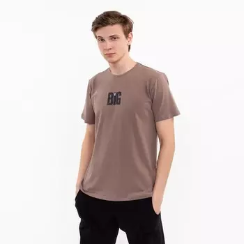 Футболка мужская , цвет бежевый, размер 52