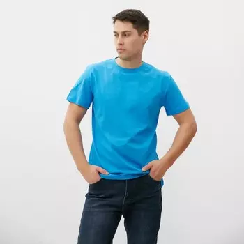 Футболка мужская, бирюза, размер 48