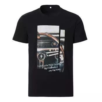 Футболка мужская, цвет чёрный, размер 50