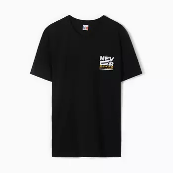 Футболка мужская, цвет чёрный, размер 50