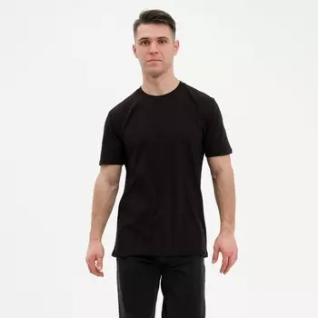 Футболка мужская, цвет чёрный, размер 52