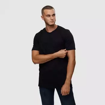 Футболка мужская, цвет чёрный/принт МИКС, размер L