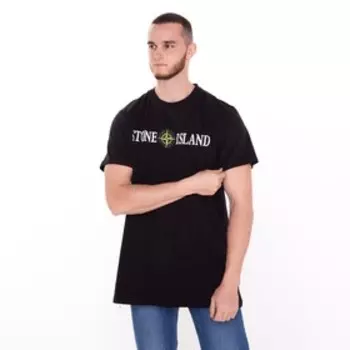 Футболка мужская, цвет чёрный, принт МИКС, размер M