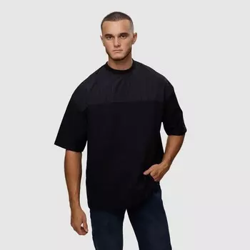 Футболка мужская, цвет чёрный/принт МИКС, размер ONE SIZE