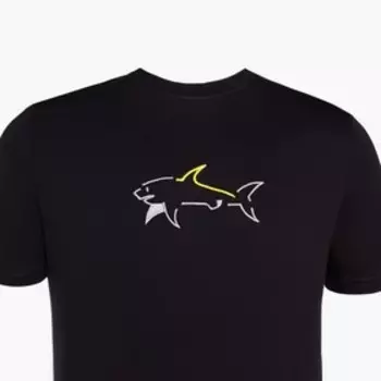 Футболка мужская, цвет чёрный/принт МИКС, размер XL