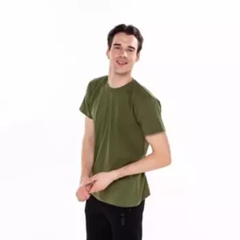 Футболка мужская, цвет хаки МИКС, размер 52