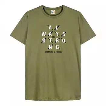 Футболка мужская, цвет хаки, размер 60