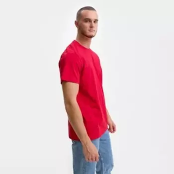 Футболка мужская, цвет красный, принт МИКС, размер XL