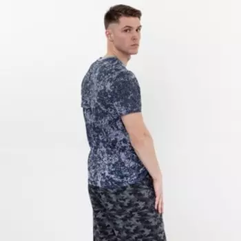 Футболка мужская цвет серый/пиксель, р-р 52