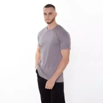 Футболка мужская, цвет серый, размер 48