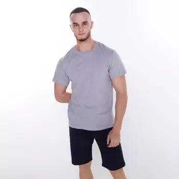 Футболка мужская, цвет серый, размер 56