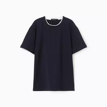 Футболка мужская, тёмно-синяя, размер 48