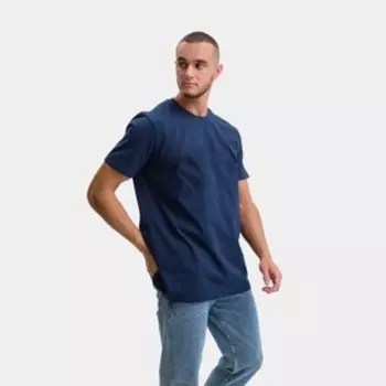 Футболка мужская, цвет тёмно-синий, размер L