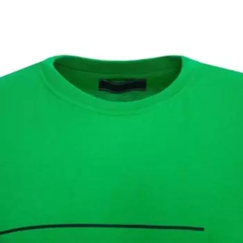 Футболка мужская, цвет зелёный/принт МИКС, размер S