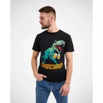 Футболка мужская KAFTAN "Пивозавр" р. 52, черный