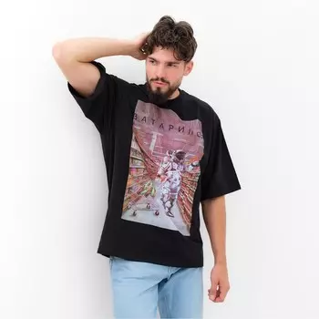 Футболка мужская KAFTAN «Затарился», размер 54, чёрная