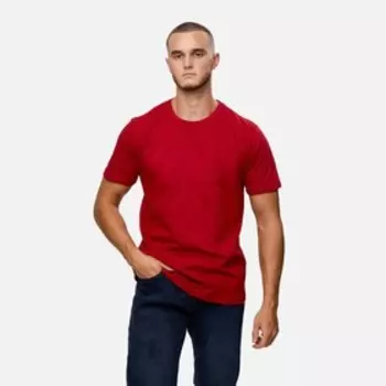 Футболка мужская, красный, размер S