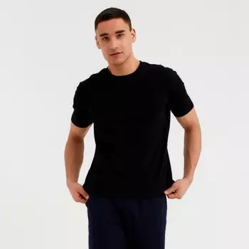 Футболка мужская MINAKU: Basic line MAN чёрная, размер 50