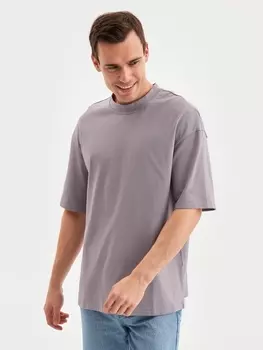 Футболка мужская MINAKU: Basic line MAN серая, размер 50