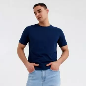 Футболка мужская MINAKU REGULAR FIT: цвет синий, р-р 54