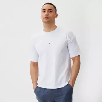 Футболка мужская MINAKU: Exclusive print цвет белый, р-р 52