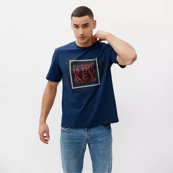 Футболка мужская MINAKU Key, размер 56, синий