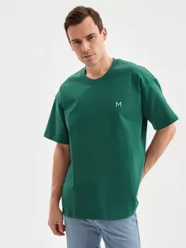 Футболка мужская MINAKU: One Most Brand, зелёная, р-р 52-54