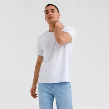 Футболка мужская MINAKU REGULAR FIT: цвет белый, р-р 56