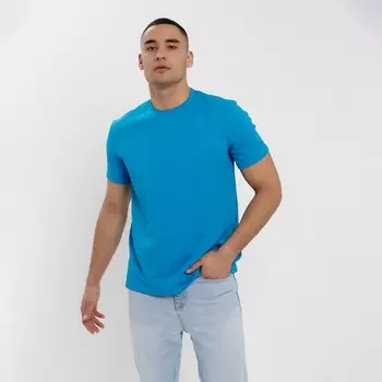 Футболка мужская MINAKU REGULAR FIT: бирюза, р-р 48