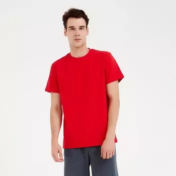 Футболка мужская MINAKU REGULAR FIT: цвет красный, р-р 56