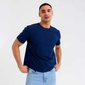 Футболка мужская MINAKU REGULAR FIT: синяя, р-р 52