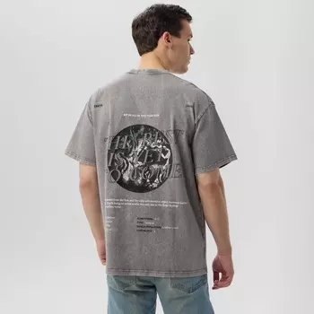 Футболка мужская MIST Earth, цв. серый, р-р L