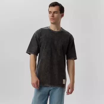 Футболка мужская MIST из вареного хлопка, черный, р-р M