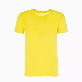 Футболка мужская однотонная, цвет жёлтый, размер 52