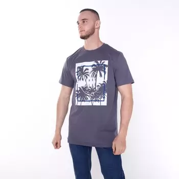 Футболка мужская PARADISE, цвет графит, размер 48