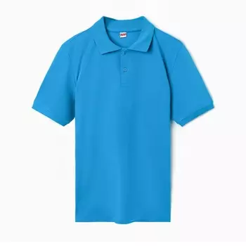 Футболка мужская поло, цвет бирюзовый, размер 52