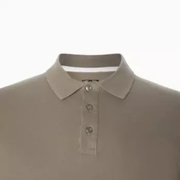 Футболка мужская поло, цвет хаки, размер 46 (М)