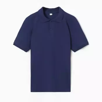 Футболка мужская поло, цвет индиго, размер 52