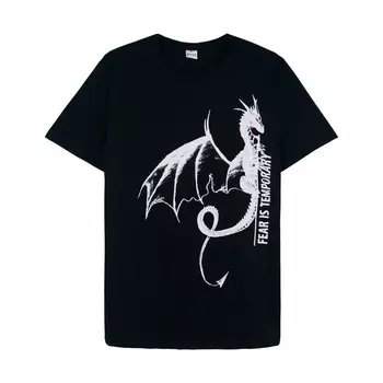 Футболка мужская, размер 44, цвет чёрный