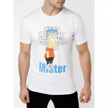 Футболка мужская, размер 46, цвет белый