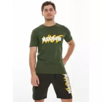 Футболка мужская, размер 46, цвет хаки