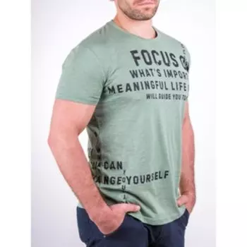 Футболка мужская, размер 46, цвет хаки