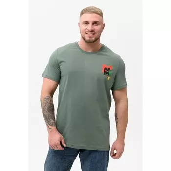 Футболка мужская, размер 48, цвет хаки