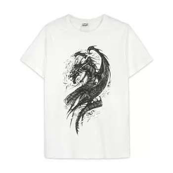 Футболка мужская, размер 48, цвет молоко