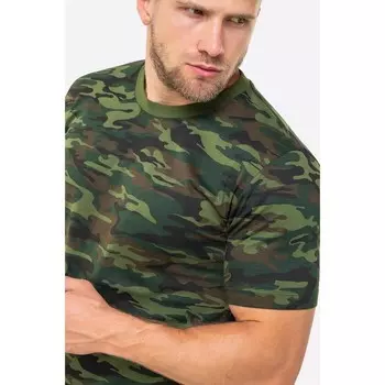 Футболка мужская, размер 48, цвет зелёный, принт флора