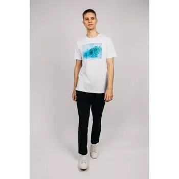 Футболка мужская, размер 50, цвет белый