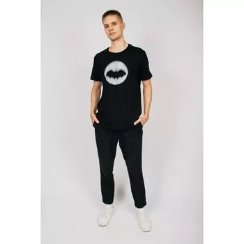 Футболка мужская, размер 52, цвет чёрный