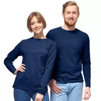 Футболка мужская, размер 52, цвет тёмнно-синий