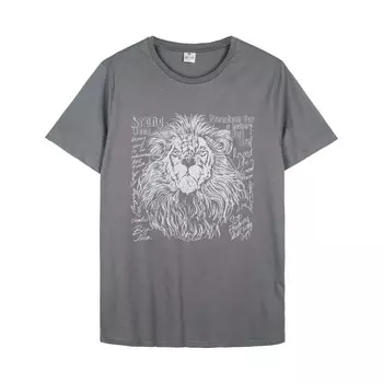 Футболка мужская, размер 54, цвет серый